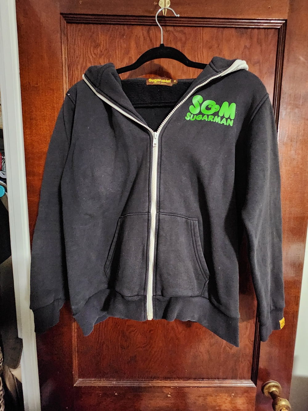 Sugarman SGM Gorilla Graphic Zip-Up Hoodie Black Purple White - Adult Size 2 (US